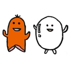 Sausage Man with boiled eggs man