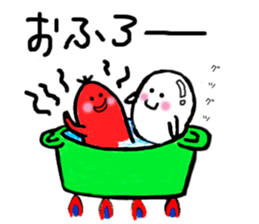 Sausage Man with boiled eggs man sticker #2306465