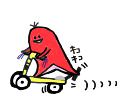 Sausage Man with boiled eggs man sticker #2306472