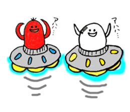 Sausage Man with boiled eggs man sticker #2306473