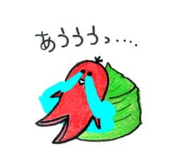 Sausage Man with boiled eggs man sticker #2306474