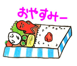 Sausage Man with boiled eggs man sticker #2306475