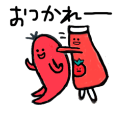 Sausage Man with boiled eggs man sticker #2306481