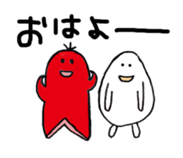 Sausage Man with boiled eggs man sticker #2306483