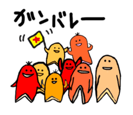 Sausage Man with boiled eggs man sticker #2306484