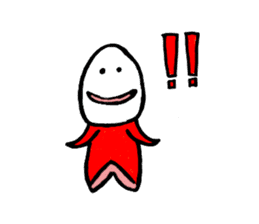 Sausage Man with boiled eggs man sticker #2306497