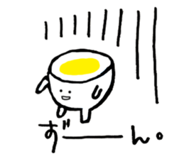 Sausage Man with boiled eggs man sticker #2306499