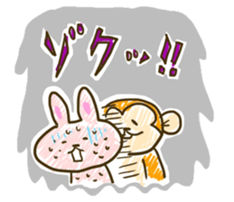 Funny monkey,Rabbit,Cat sticker #2306997