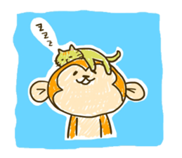 Funny monkey,Rabbit,Cat sticker #2306998