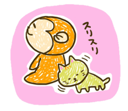 Funny monkey,Rabbit,Cat sticker #2307008
