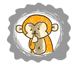 Funny monkey,Rabbit,Cat sticker #2307020