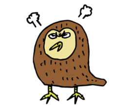 strange birds sticker #2307124