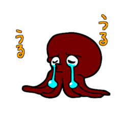 Octopus stamp sticker #2307229