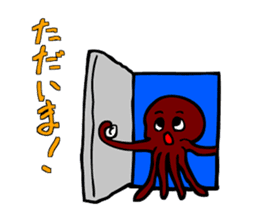 Octopus stamp sticker #2307239