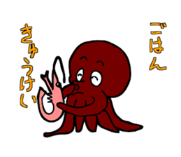 Octopus stamp sticker #2307243