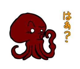 Octopus stamp sticker #2307248