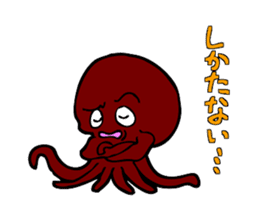 Octopus stamp sticker #2307256