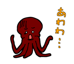 Octopus stamp sticker #2307260