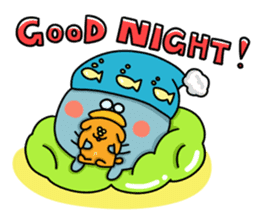 Penguin Ginsuke's flying paper fan 2 sticker #2307873