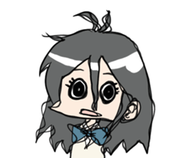 Cardigan schoolgirl sticker #2308666