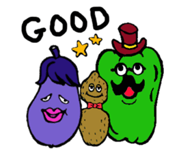kawaii vegetables sticker #2309269