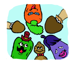 kawaii vegetables sticker #2309275
