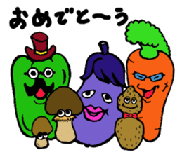 kawaii vegetables sticker #2309288