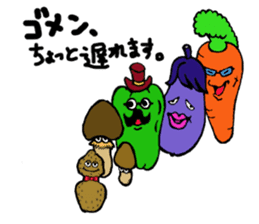 kawaii vegetables sticker #2309290