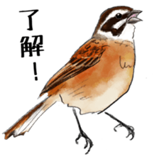 Japanese bird sticker #2309438