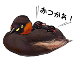 Japanese bird sticker #2309445