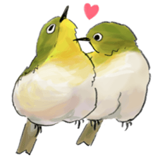 Japanese bird sticker #2309459