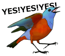 Japanese bird sticker #2309460