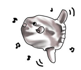 Cartoonish sunfish sticker #2309465