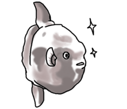 Cartoonish sunfish sticker #2309466