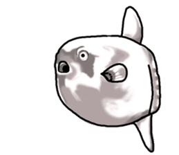 Cartoonish sunfish sticker #2309470