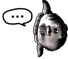 Cartoonish sunfish sticker #2309478