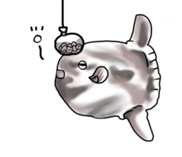 Cartoonish sunfish sticker #2309485