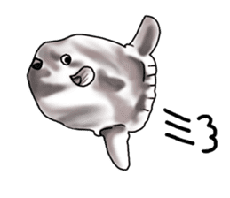 Cartoonish sunfish sticker #2309486