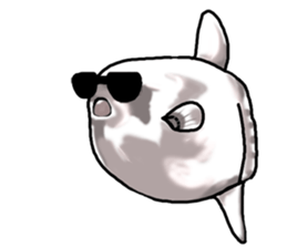 Cartoonish sunfish sticker #2309492