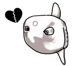 Cartoonish sunfish sticker #2309495