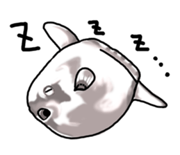 Cartoonish sunfish sticker #2309498