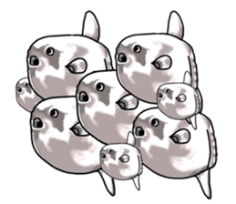 Cartoonish sunfish sticker #2309499