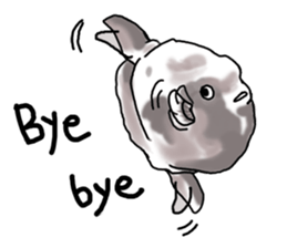 Cartoonish sunfish sticker #2309503