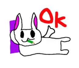 Rabbit paradise sticker #2309744