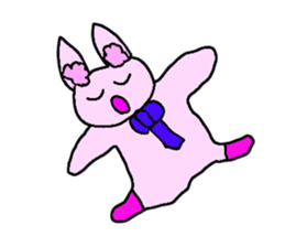 Rabbit paradise sticker #2309760