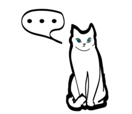 sendai_nyoro_ cat sticker #2311175