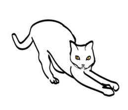 sendai_nyoro_ cat sticker #2311176