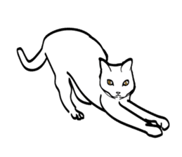 sendai_nyoro_ cat sticker #2311176