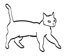 sendai_nyoro_ cat sticker #2311178