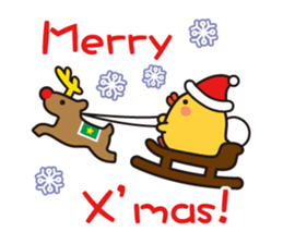 flying chick & penguin stickers sticker #2311476